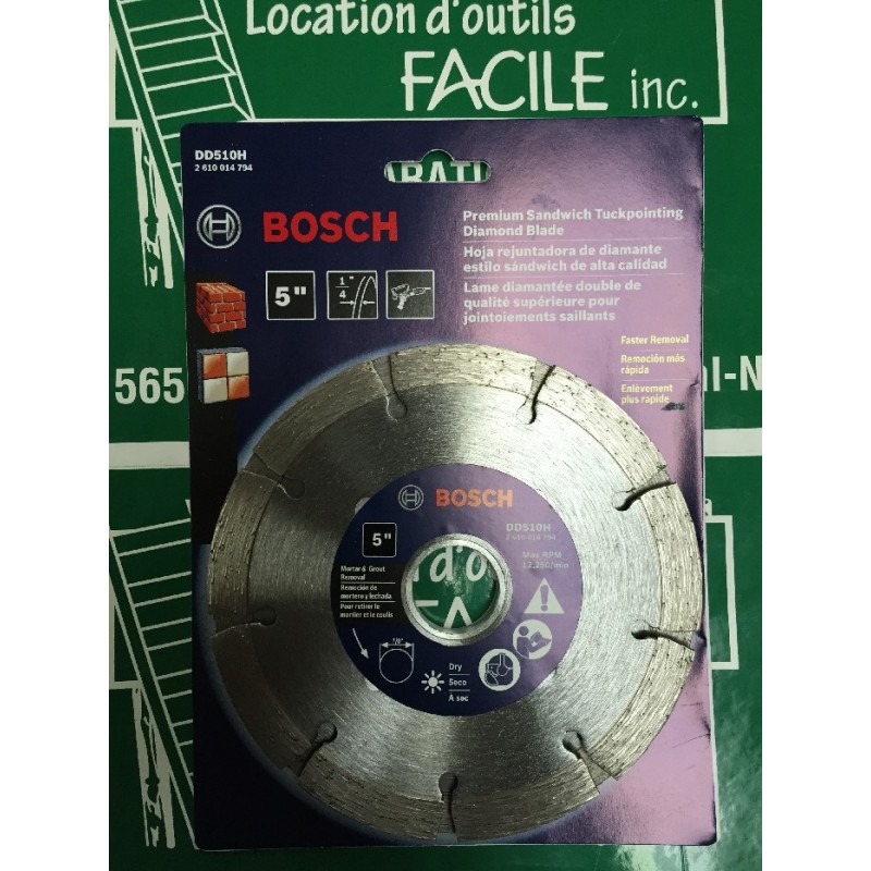 Diamond blade 5 " Bosch DD510H