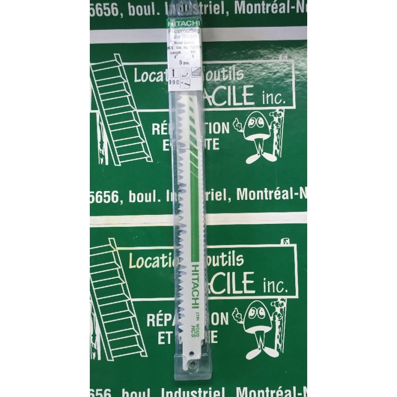 Lame récipro bois 9"