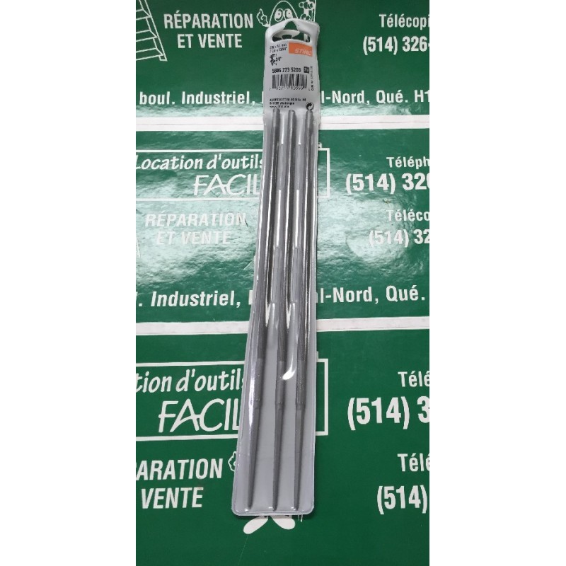 Round file 5.2 mm (13/64") pkg 3