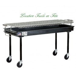 Rotisserie with charcoal grill 60"