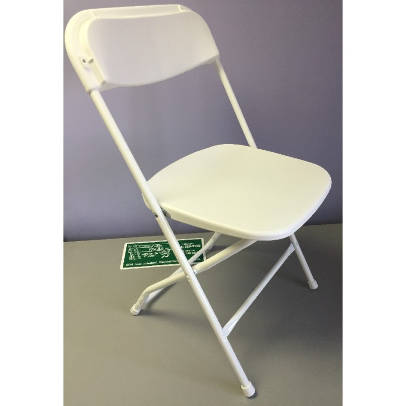 Chaise pliante Blanche