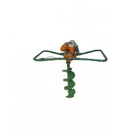 Tarière à Essence LENDISIY 63CC 2.2kW - Avec Roues Et Foret ⌀300mm