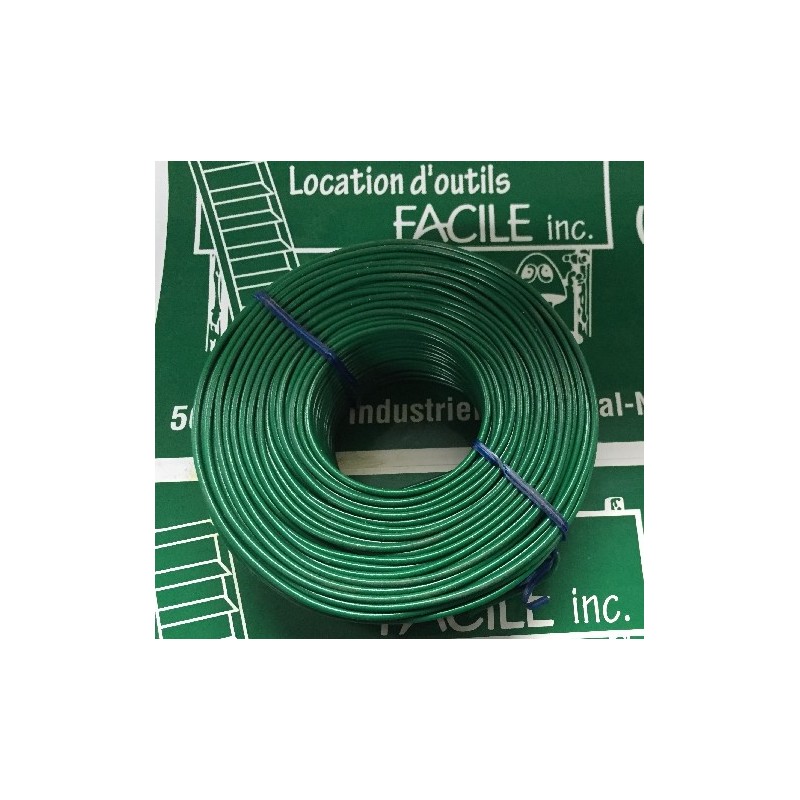 Green coated tie wire
